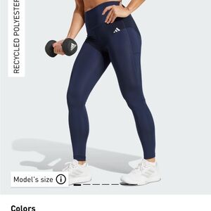 NWT women’s Adidas Optime Essentials Pocket Black Leggings XS